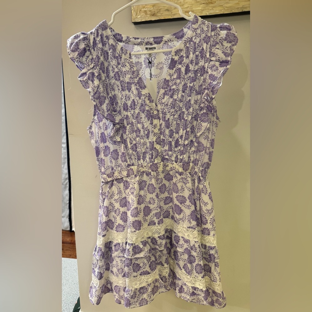 Steve Madden Purple Floral Dress NWT